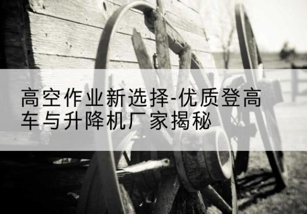 魏都登高车厂家-高空作业新选择-优质登高车与升降机厂家揭秘